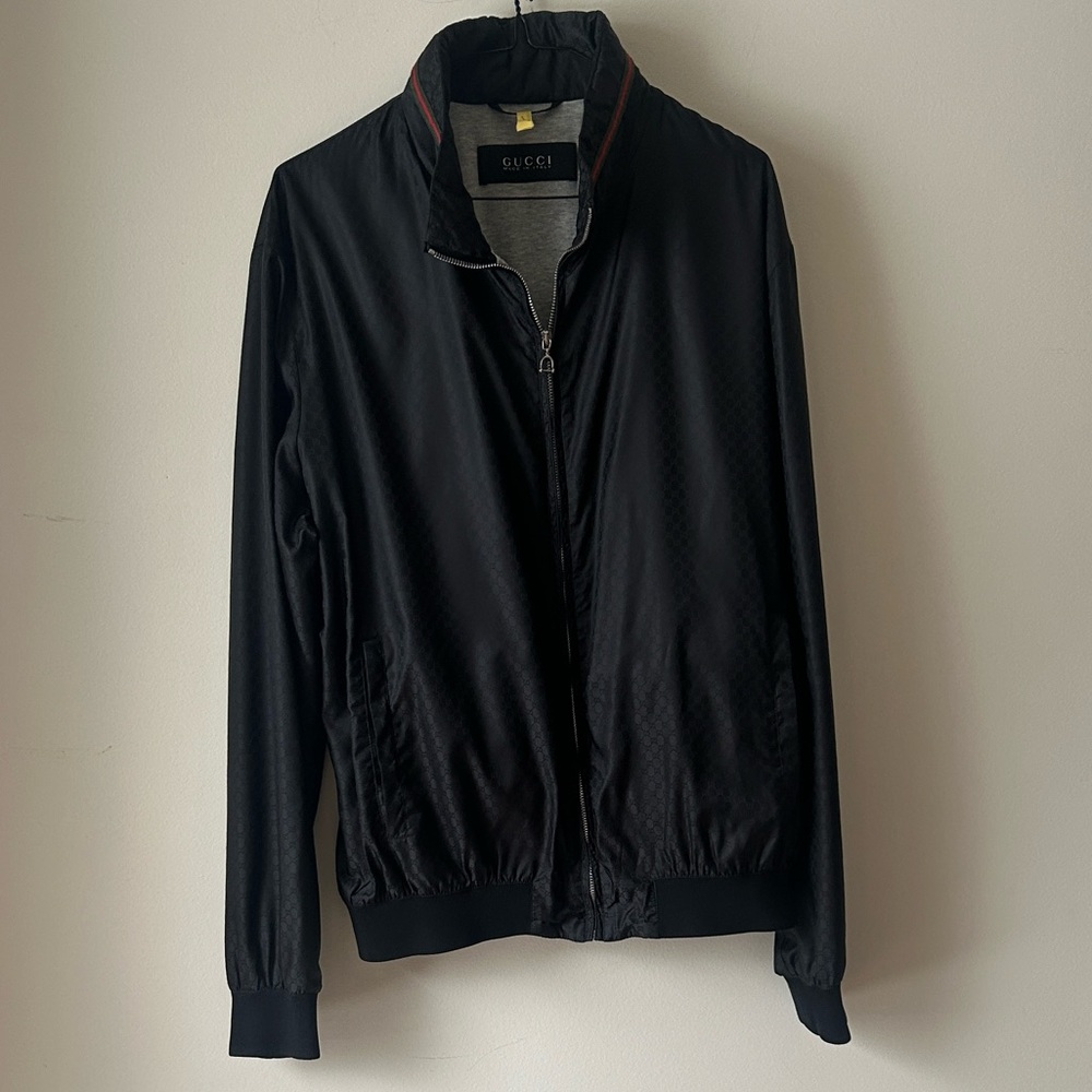 Gucci Men’s GG Monogram Nylon Jacket – Size 54